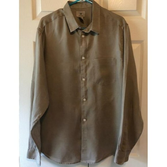 H&M Shirts Mens Hm Linen Shirt Size M Poshmark